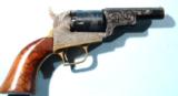 ITALIAN REPRODUCTION ENGRAVED COLT BABY DRAGOON .31 CAL. PERCUSSION 4” REVOLVER ca. 1970’s. - 2 of 7
