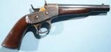 EXCEPTIONAL REMINGTON MODEL 1867 U.S.N. ROLLING BLOCK .50CF CAL SINGLE SHOT PISTOL. - 1 of 12