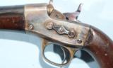 EXCEPTIONAL REMINGTON MODEL 1867 U.S.N. ROLLING BLOCK .50CF CAL SINGLE SHOT PISTOL. - 8 of 12