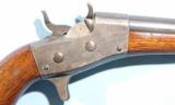VERY RARE REMINGTON COMMERCIAL OLD MODEL 1866 ROLLING BLOCK .50RF CAL. SINGLE SHOT PISTOL CA. LATE 1870’S. - 4 of 9