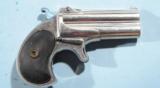 NEAR MINT REMINGTON ARMS CO. 3rd VARIATION .41 RF CAL. O/U DOUBLE DERINGER CA. 1880’S.
- 2 of 7