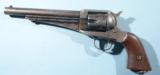 VERY RARE REMINGTON EGYPTIAN MILITARY CONTRACT SINGLE ACTION .44 CF CAL. MODEL 1875 REVOLVER CA. 1874-5.- 2 of 9