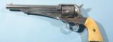 EXCELLENT REMINGTON MODEL 1875 SINGLE ACTION .44-40 CAL. 7 ½” REVOLVER CA. LATE 1870’S. - 1 of 8