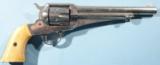 EXCELLENT REMINGTON MODEL 1875 SINGLE ACTION .44-40 CAL. 7 ½” REVOLVER CA. LATE 1870’S. - 2 of 8