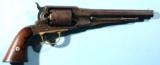 SCARCE CIVIL WAR REMINGTON U.S. MARTIAL .36 CAL. OLD MODEL 1861 ARMY-NAVY REVOLVER CA. 1862.- 1 of 8