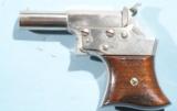 NEAR MINT REMINGTON SAW HANDLE .41RF CAL. VEST POCKET DERRINGER W/RARE 3” BARREL CA. 1860’S.- 2 of 6