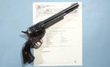 INSCRIBED COLT SINGLE ACTION 1ST GENERATION .45 LC CAL. ARMY REVOLVER CA. 1896 W/ UTAH FACTORY LETTER. - 1 of 9