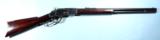 EXCELLENT WINCHESTER MODEL 1873 LEVER ACTION .38-40 CAL. RIFLE W/FACTORY LETTER. - 1 of 11