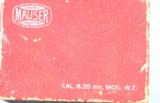NEAR NEW MAUSER MODEL WTP TYPE 1 SEMI-AUTO 6.35MM POCKET PISTOL IN ORIG. BOX CA. 1920’S.- 4 of 7