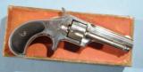 MINT UNFIRED REMINGTON-SMOOT NO. 1 .30RF SHORT CAL. REVOLVER IN ORIGINAL BOX CA. 1870’S. - 3 of 7