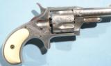 NEAR MINT FACTORY ENGRAVED REMINGTON NEW MODEL NO. 4 SMOOT .38RF CAL. REVOLVER IN ORIG. BOX CA. 1880’S.- 3 of 9