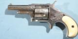 NEAR MINT FACTORY ENGRAVED REMINGTON NEW MODEL NO. 4 SMOOT .38RF CAL. REVOLVER IN ORIG. BOX CA. 1880’S.- 2 of 9