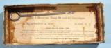 NEAR MINT FACTORY ENGRAVED REMINGTON NEW MODEL NO. 4 SMOOT .38RF CAL. REVOLVER IN ORIG. BOX CA. 1880’S.- 5 of 9