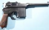 MAUSER C96 or 1896 MODEL BROOMHANDLE 7.63 SEMI-AUTO PISTOL.- 1 of 7