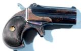 RARE REMINGTON ARMS COMPANY TYPE II BLUED .41RF CAL. OVER/UNDER DOUBLE DERRINGER CA. 1890’s. - 1 of 4