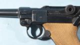 NEAR MINT WW2 LUGER P-08 BYF CODE 42 SEMI-AUTO 9MM PISTOL W/HOLSTER AND BRING BACK CERTIFICATE DATED OCT. 1945. - 8 of 8