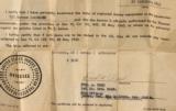NEAR MINT WW2 LUGER P-08 BYF CODE 42 SEMI-AUTO 9MM PISTOL W/HOLSTER AND BRING BACK CERTIFICATE DATED OCT. 1945. - 3 of 8