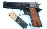 NEAR MINT COLT COMMERCIAL MODEL 1911 SEMI-AUTO .45ACP PISTOL WITH FACTORY LETTER, CA. 1917.
- 1 of 7