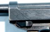 EXCELLENT WW2 WALTHER P-38 CYQ SEMI-AUTO 9MM PISTOL.
- 7 of 9