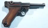 EXCELLENT WW2 NAZI LUGER CODE 42 DATED 1940 SEMI-AUTO 9MM PISTOL.- 2 of 8