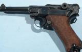 EXCELLENT WW2 NAZI LUGER CODE 42 DATED 1940 SEMI-AUTO 9MM PISTOL.- 4 of 8