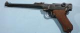 EXCELLENT WW1 IMPERIAL GERMAN DWM ARTILLERY LUGER SEMI-AUTO 9MM PISTOL DATED 1917. - 2 of 8