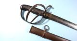 BRITISH PATTERN 1821 or 1822 ARTILLERY OFFICER'S SWORD AND SCABBARD. - 1 of 6
