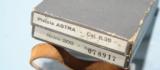 ASTRA MODEL 200 SEMI-AUTO .25 ACP CAL. PISTOL CA. 1920’S IN ORIG. BOX W/ADVERTISING FLYER. - 6 of 7