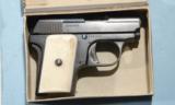 ASTRA MODEL 200 SEMI-AUTO .25 ACP CAL. PISTOL CA. 1920’S IN ORIG. BOX W/ADVERTISING FLYER. - 3 of 7