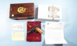 LADY COLT GOVERNMENT MODEL .380 ACP PISTOL CIRCA 1980’S NEW UNFIRED IN ORIG. BOX W/PAPERS & VELVET CARRYING BAG. - 1 of 4