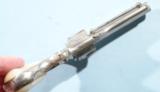 FACTORY ENGRAVED REMINGTON-SMOOT #1 NEW MODEL. .30 RF SHORT CAL. NICKEL REVOLVER CA. EARLY 1870’S. - 7 of 9