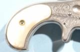 FACTORY ENGRAVED REMINGTON-SMOOT #1 NEW MODEL. .30 RF SHORT CAL. NICKEL REVOLVER CA. EARLY 1870’S. - 9 of 9