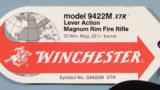 WINCHESTER MODEL 9422M XTR .22 MAGNUM RIFLE CA. 1990’S NEW UNFIRED IN ORIG. BOX W/HANGING TAG. - 4 of 6