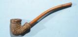 LIEGE FLINTLOCK OVER/UNDER TAP ACTION BRASS BELT PISTOL CIRCA EARLY 1800’S WITH ORIG. HOLSTER & CLAY OLD PIPE. - 7 of 7