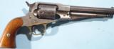 CIVIL WAR ERA REMINGTON NEW MODEL POLICE .36 CAL. REVOLVER WITH FACTORY SILVER PLATED FRAME CA. 1864-5. - 1 of 8