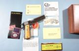 COLT 1911A1OR 1911-A1 GOVERNMENT MODEL SILVER STAR .45ACP PISTOL NEW UNFIRED IN ORIG. DISPLAY CASE.- 2 of 4