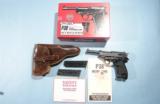 NEW IN RED BOX INTERARMS WALTHER P-38 OR P1 9MM PISTOL WITH BROWN HOLSTER, CIRCA 1966. - 1 of 7