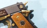 AUTO-ORDNANCE WW2 AMER. HISTORICAL ASSN. COMMEMORATIVE 1911-A1 OR 1911A1 PISTOL CA. 1985 NIB IN DISPLAY CASE W/PAPERS. - 4 of 8