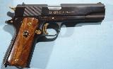 AUTO-ORDNANCE COLT 1911A1 WW2 WWII AMER. HISTORICAL ASSN. COMMEMORATIVE 1911-A1 PISTOL CIRCA 1985 IN ORIG. DISPLAY CASE W/PAPERS. - 3 of 5