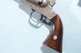 CIVIL WAR ERA MANHATTAN FIREARMS CO. FACTORY ENGRAVED 31 CAL. PERCUSSION POCKET REVOLVER CA. 1863. - 3 of 8