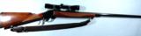 LIKE NEW BROWNING MODEL 1885 .22-250 HIGH WALL SINGLE SHOT VARMINT RIFLE WITH LEUPOLD SCOPE. - 2 of 6