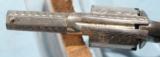 ENGRAVED REMINGTON-RIDER D.A. CONVERSION .32RF CAL. POCKET REVOLVER W/ RARE 2” BARREL CIRCA 1873-5. - 7 of 8