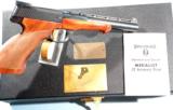 CASED NEW UNFIRED BROWNING MEDALIST .22LR SEMI-AUTO TARGET PISTOL CA. 1980’S.
- 1 of 4