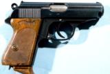 SUPERIOR WW2 MAUSER CROWN/N PPK 7.65 CAL. SEMI-AUTO PISTOL CA. 1938. - 1 of 8