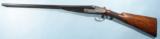 WILLIAM CASHMORE BEST GRADE 20GA. 2 1/2" CHAMBERS 26" SIDE BY SIDE SIDE LOCK EJECTOR SHOTGUN.
- 1 of 13