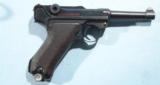 WW2 MAUSER S/42 LUGER 9MM PISTOL DATED 1939. - 1 of 7