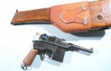 MAUSER C96 BOLO BROOMHANDLE PISTOL W/HOLSTER-SHOULDER STOCK. - 2 of 9