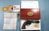 LIKE NEW IN ORIGINAL BOX COLT DIAMONDBACK .22LR CAL. 6” BLUE REVOLVER CA. 1978.- 1 of 5