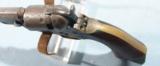 CIVIL WAR ERA EARLY COLT 1849 POCKET BELLY GUN REVOLVER WITH PERIOD 2 3/4" CUTDOWN BARREL. - 5 of 7
