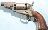 CIVIL WAR ERA EARLY COLT 1849 POCKET BELLY GUN REVOLVER WITH PERIOD 2 3/4" CUTDOWN BARREL. - 2 of 7